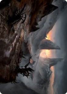 Haunted Ridge Art Card 73 card from Art Series: Innistrad: Midnight Hunt