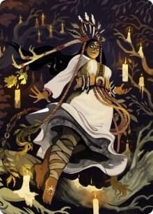Candlegrove Witch Art Card (76/81) card from Art Series: Innistrad: Midnight Hunt
