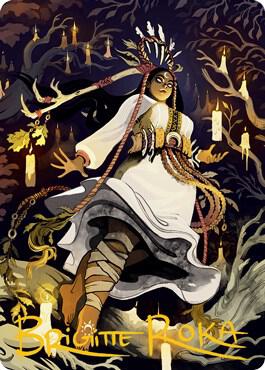 Candlegrove Witch Art Card (76/81) (Gold-Stamped Signature) card from Art Series: Innistrad: Midnight Hunt