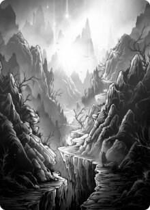 Mountain Art Card 79 card from Art Series: Innistrad: Midnight Hunt