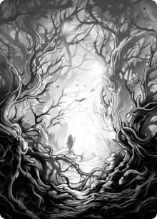 Forest Art Card (81/81) card from Art Series: Innistrad: Midnight Hunt