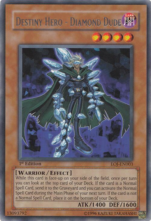 Destiny Hero - Diamond Dude EOJ-EN003 card from Enemy of Justice