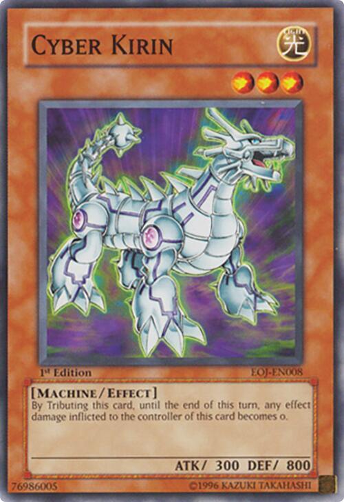 Cyber Kirin EOJ-EN008 card from Enemy of Justice