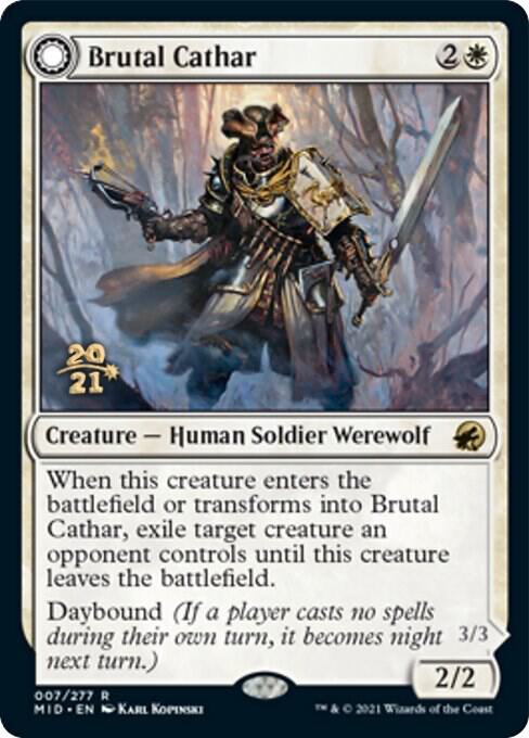 Brutal Cathar 7 card from Prerelease Cards