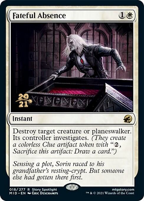 Fateful Absence 18 card from Prerelease Cards