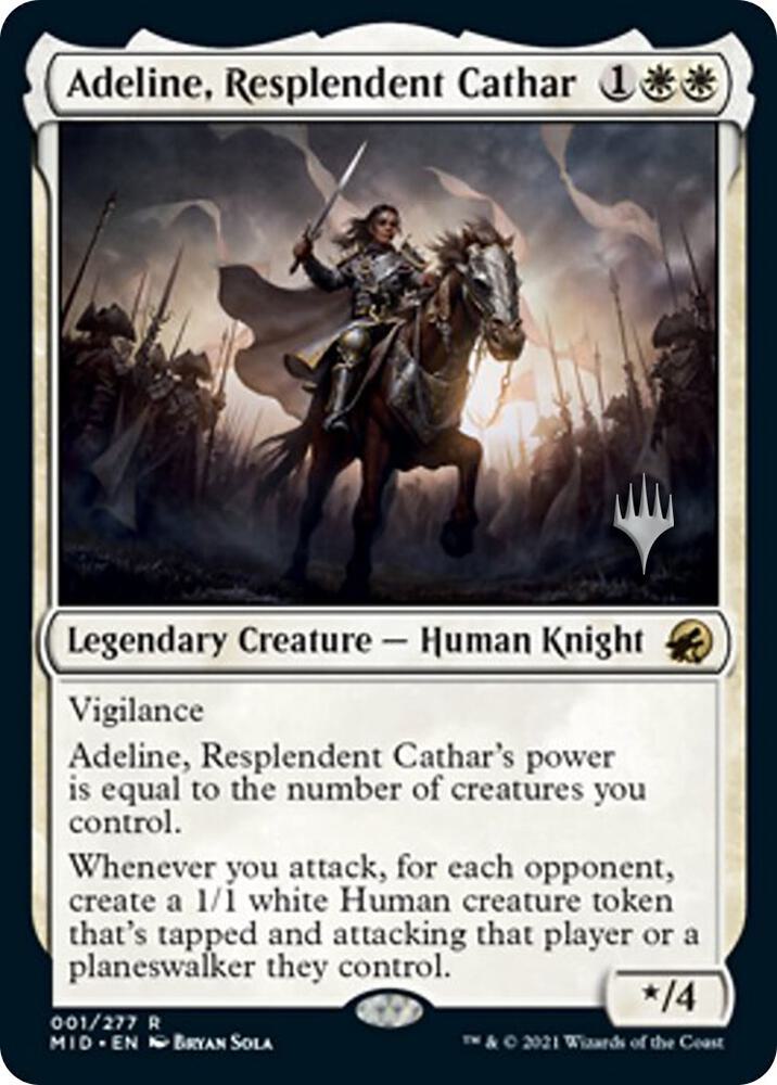 Adeline, Resplendent Cathar 1 card from Promo Pack: Innistrad: Midnight Hunt