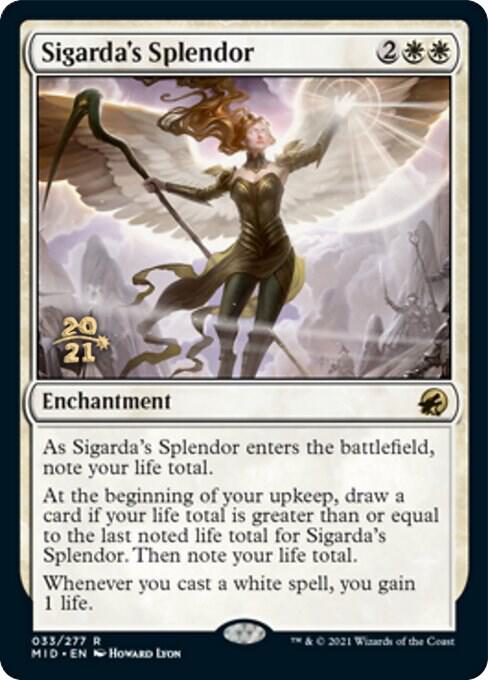 Sigarda's Splendor 33 card from Prerelease Cards