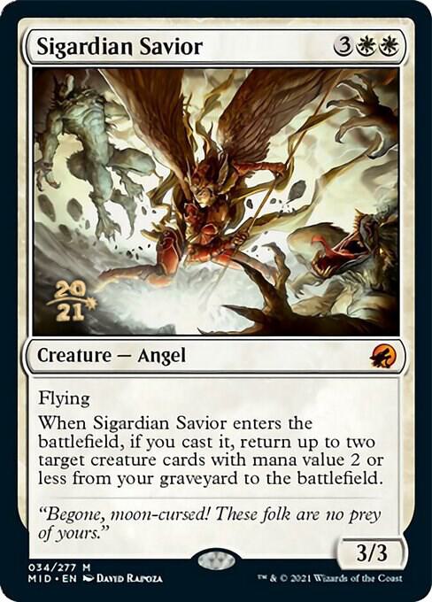 Sigardian Savior 34 card from Prerelease Cards