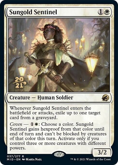 Sungold Sentinel 37 card from Prerelease Cards