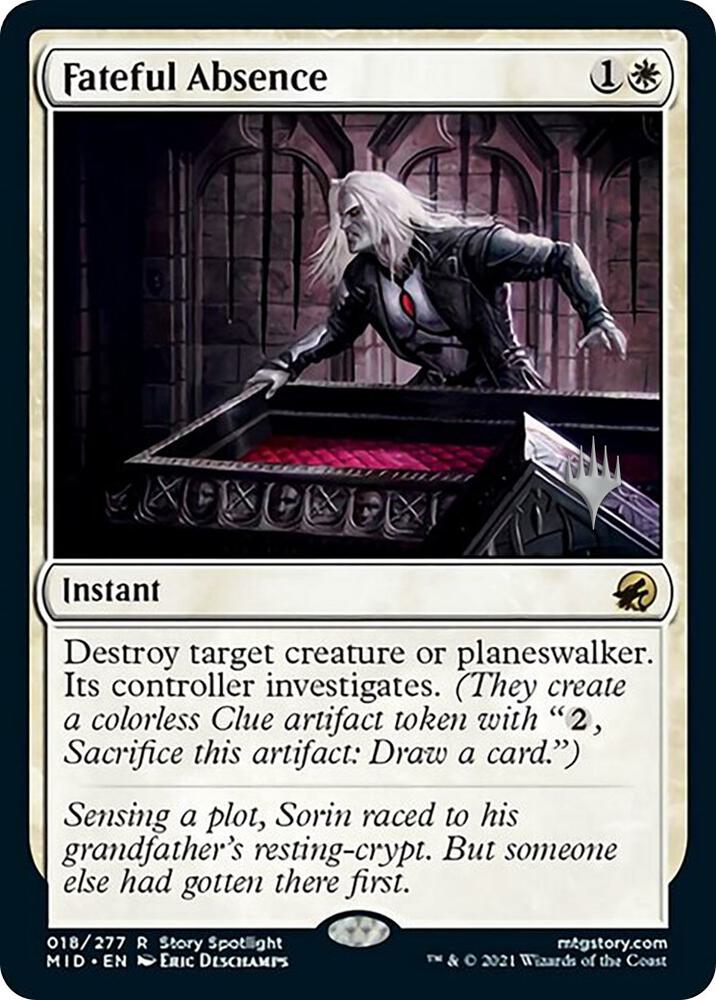 Fateful Absence 18 card from Promo Pack: Innistrad: Midnight Hunt