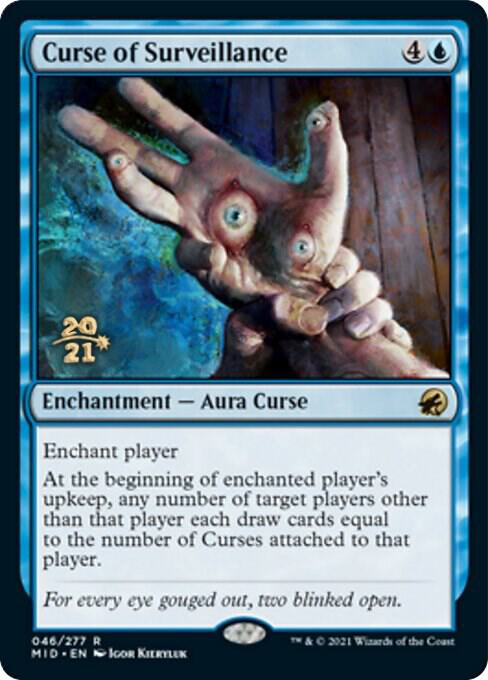 Curse of Surveillance 46 card from Prerelease Cards