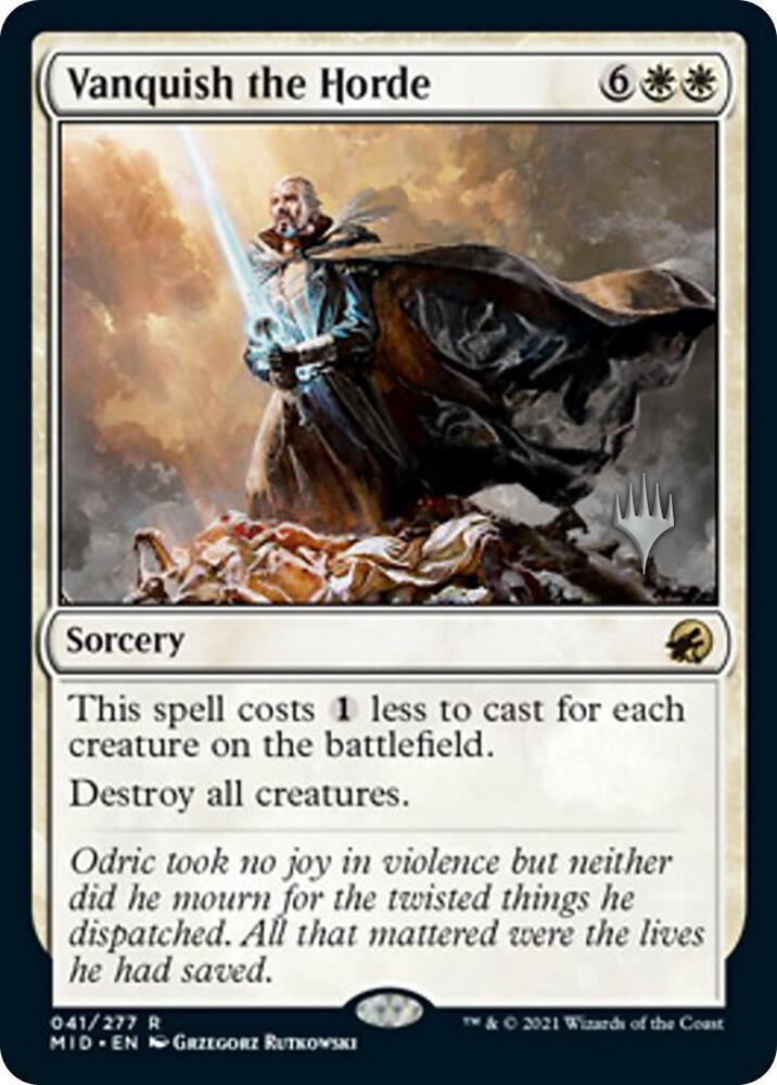 Vanquish the Horde 41 card from Promo Pack: Innistrad: Midnight Hunt