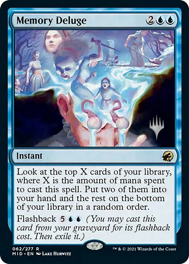 Memory Deluge 62 card from Promo Pack: Innistrad: Midnight Hunt