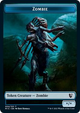Zombie (004) // Zombie Double-Sided Token 4 // 5 card from Commander: Innistrad: Midnight Hunt
