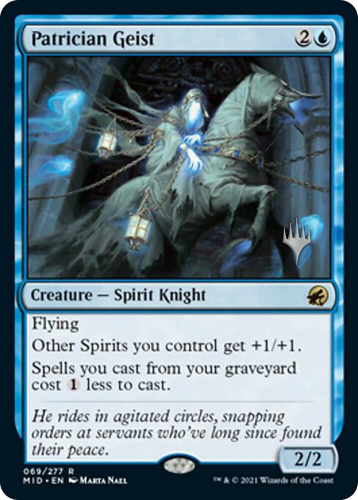 Patrician Geist 69 card from Promo Pack: Innistrad: Midnight Hunt
