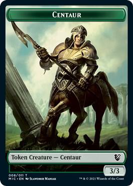 Centaur // Wolf Double-Sided Token 8 // 13 card from Commander: Innistrad: Midnight Hunt