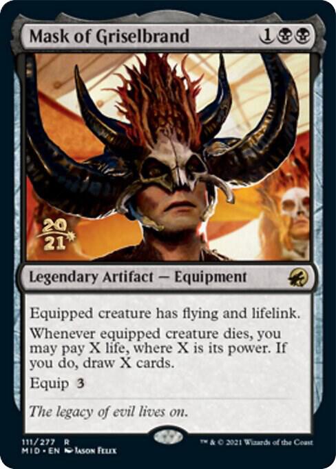 Mask of Griselbrand 111 card from Prerelease Cards