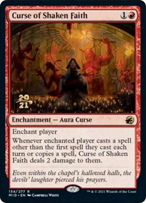 Curse of Shaken Faith 134 card from Prerelease Cards