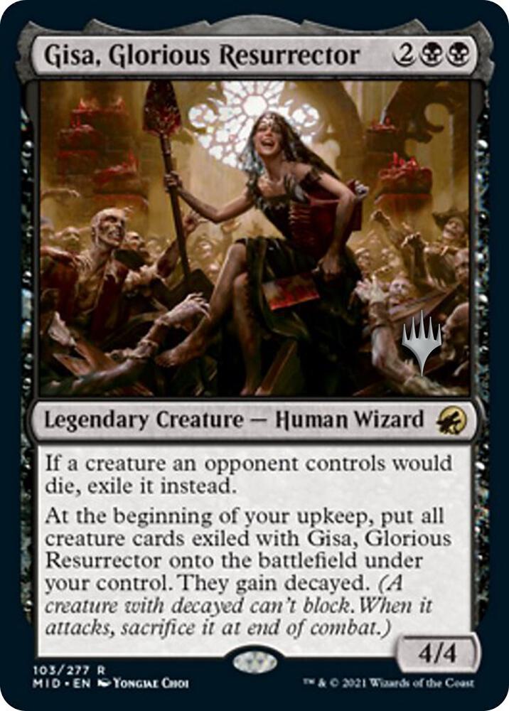 Gisa, Glorious Resurrector 103 card from Promo Pack: Innistrad: Midnight Hunt