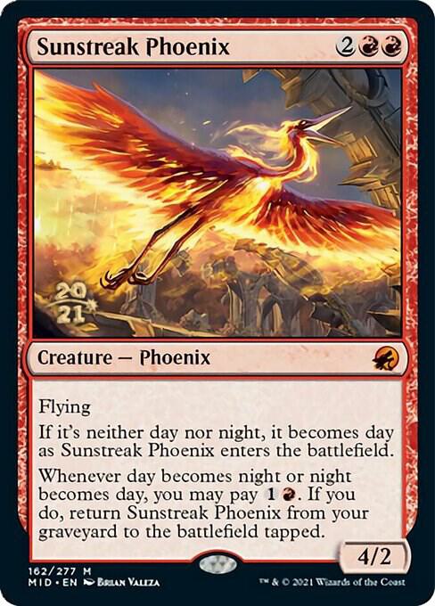 Sunstreak Phoenix 162 card from Prerelease Cards