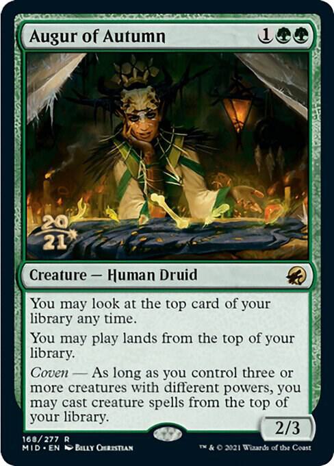 Augur of Autumn 168 card from Prerelease Cards