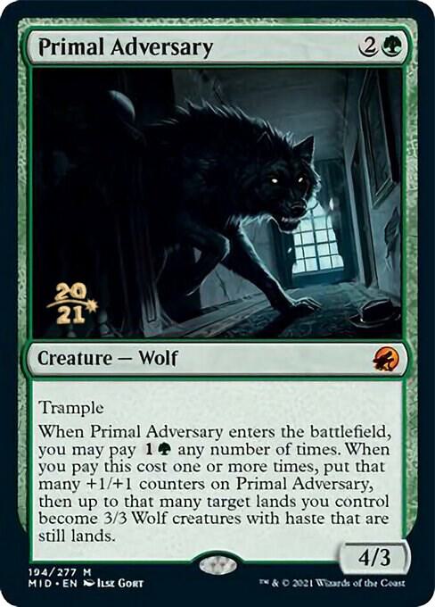 Primal Adversary 194 card from Prerelease Cards