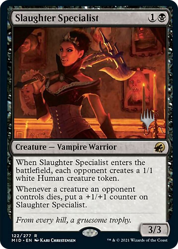 Slaughter Specialist 122 card from Promo Pack: Innistrad: Midnight Hunt