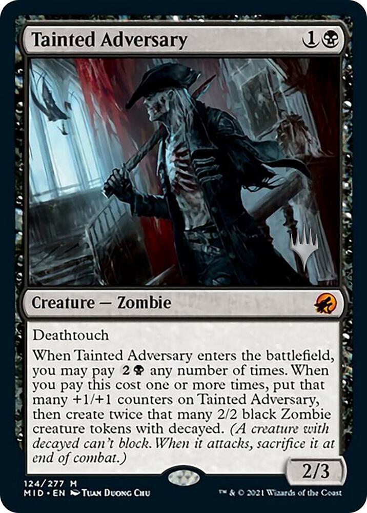 Tainted Adversary 124 card from Promo Pack: Innistrad: Midnight Hunt