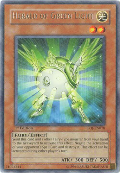 Herald of Green Light EOJ-EN018 card from Enemy of Justice