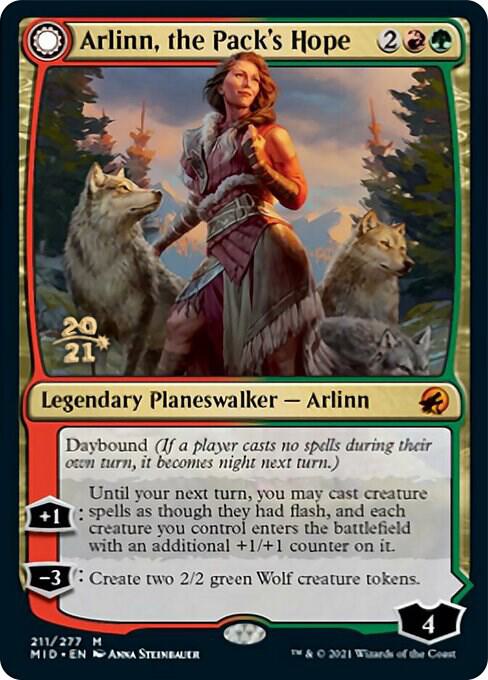 Arlinn, the Pack's Hope 211 card from Prerelease Cards