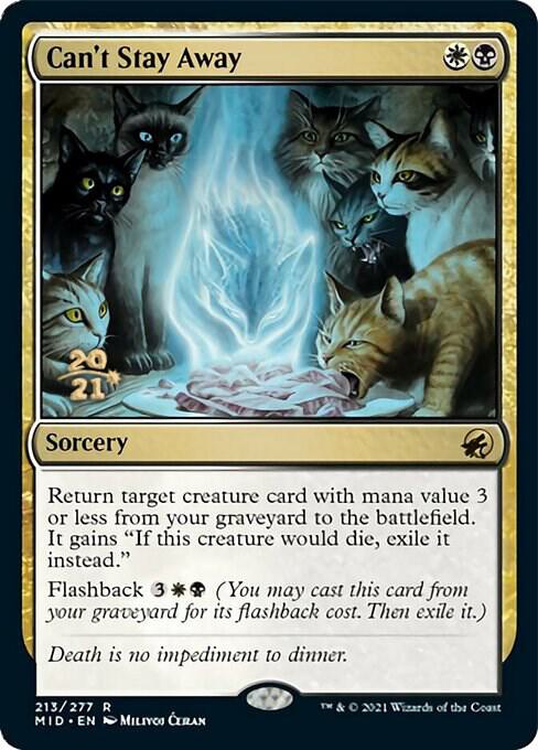 Can't Stay Away 213 card from Prerelease Cards