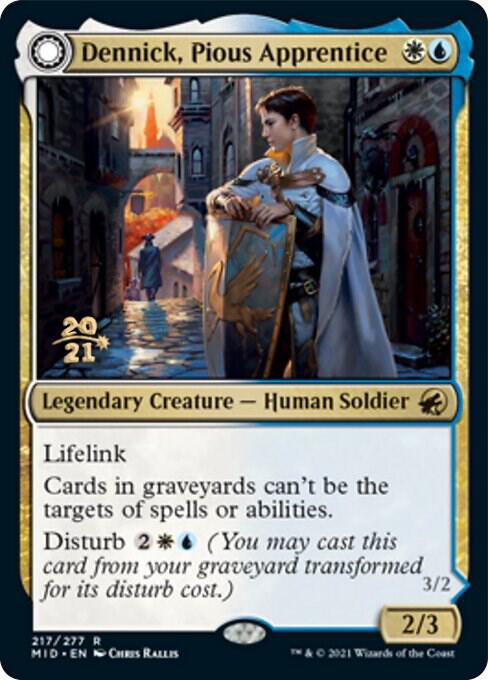 Dennick, Pious Apprentice 217 card from Prerelease Cards