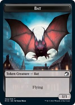 Bat Token 4 card from Innistrad: Midnight Hunt