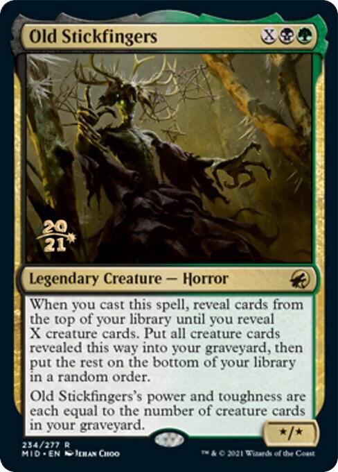 Old Stickfingers 234 card from Prerelease Cards
