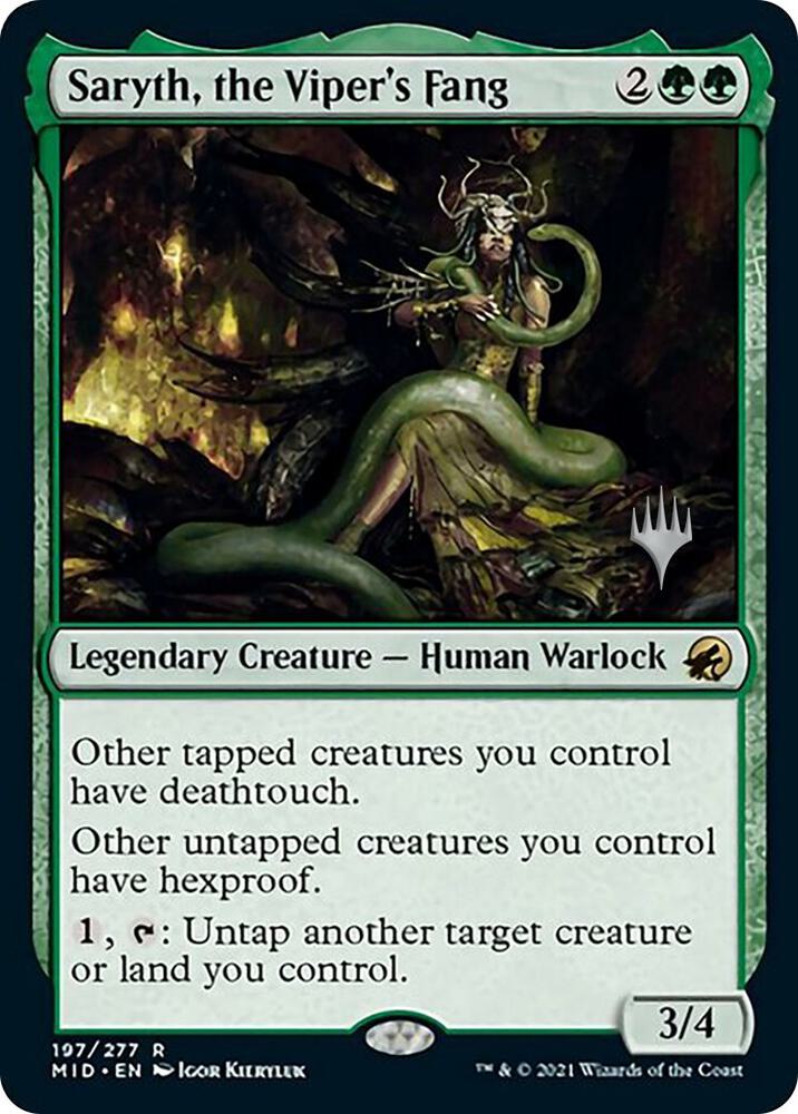 Saryth, the Viper's Fang 197 card from Promo Pack: Innistrad: Midnight Hunt