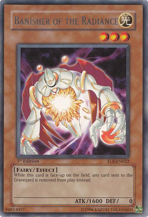 Banisher of the Radiance EOJ-EN022 card from Enemy of Justice