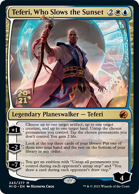 Teferi, Who Slows the Sunset 245 card from Prerelease Cards