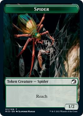Spider Token 11 card from Innistrad: Midnight Hunt