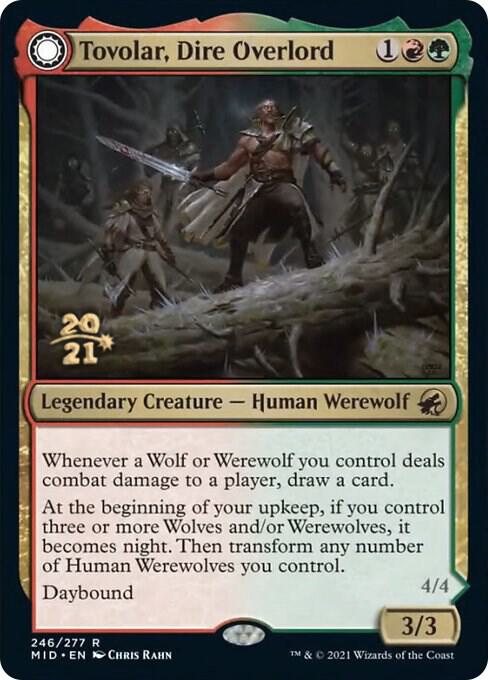 Tovolar, Dire Overlord 246 card from Prerelease Cards