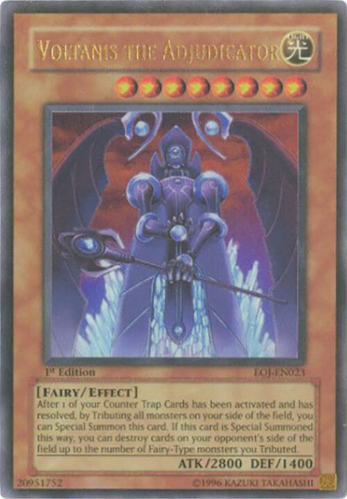 Voltanis the Adjudicator EOJ-EN023 card from Enemy of Justice