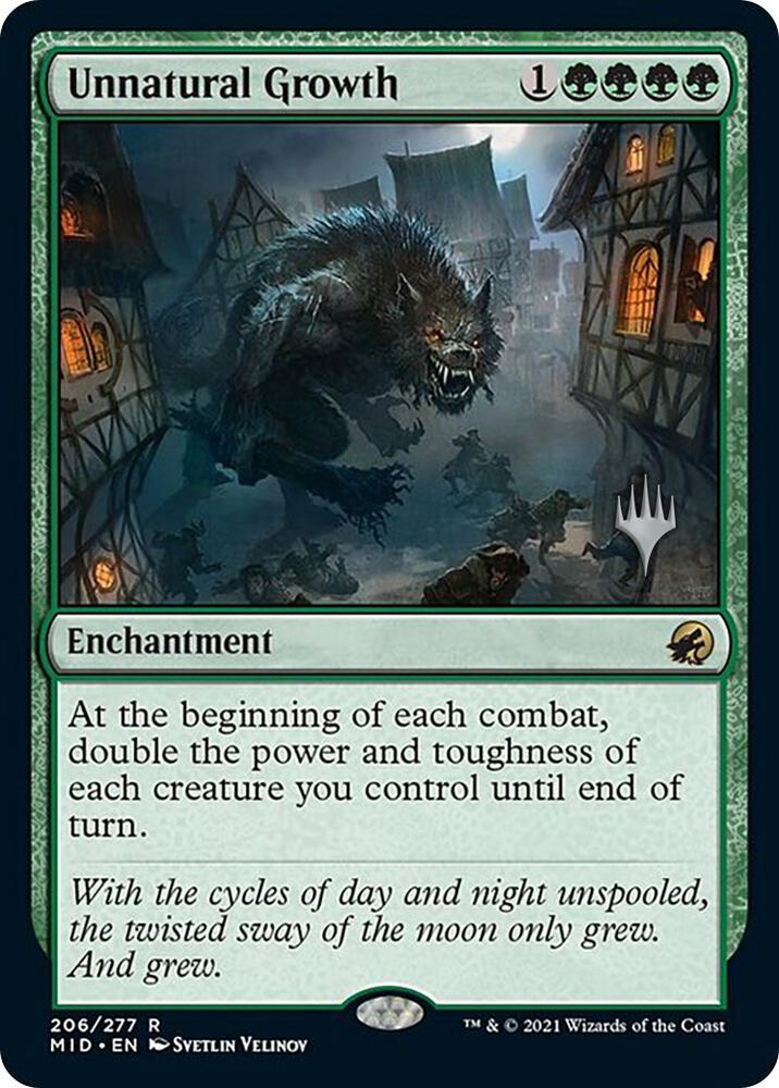Unnatural Growth 206 card from Promo Pack: Innistrad: Midnight Hunt