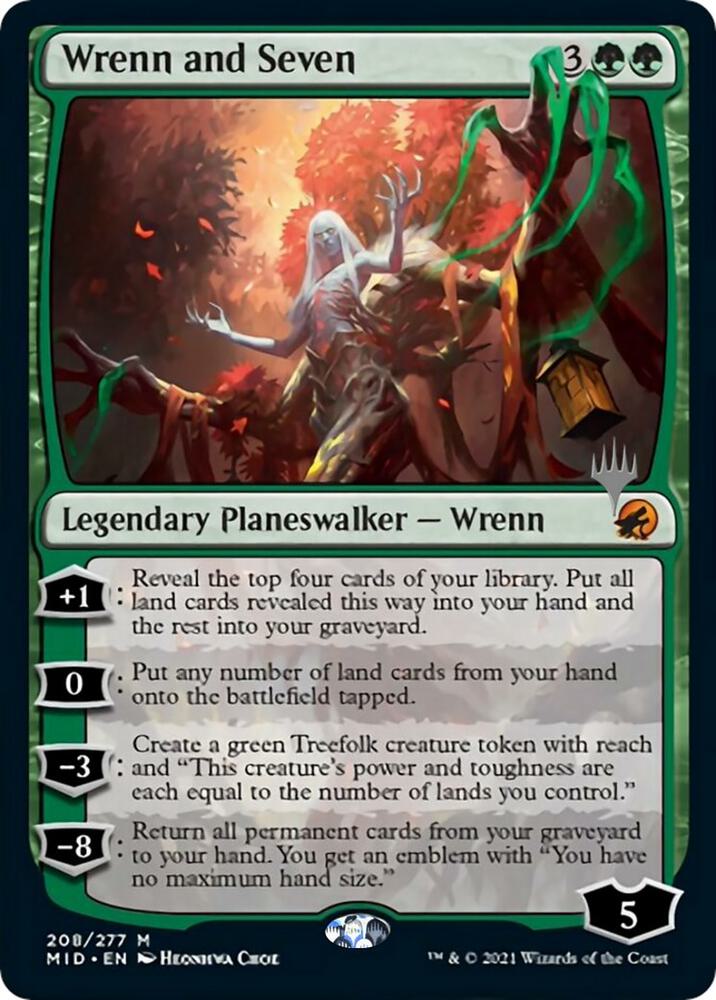 Wrenn and Seven 208 card from Promo Pack: Innistrad: Midnight Hunt