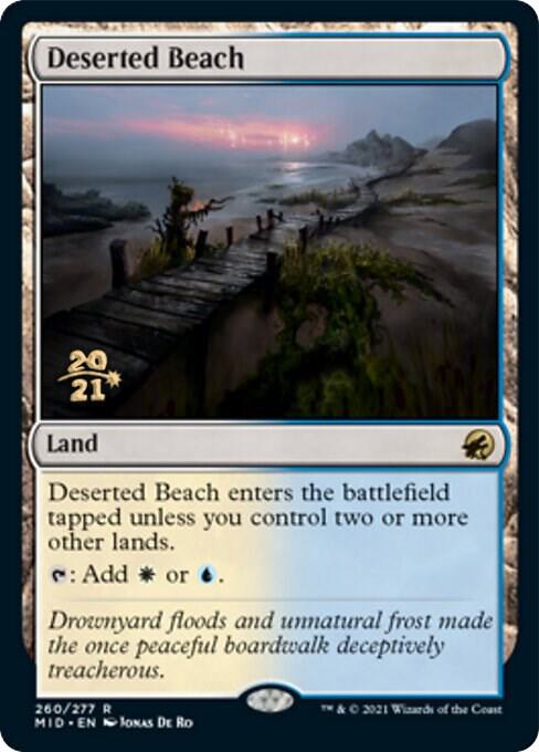 Deserted Beach 260 card from Prerelease Cards