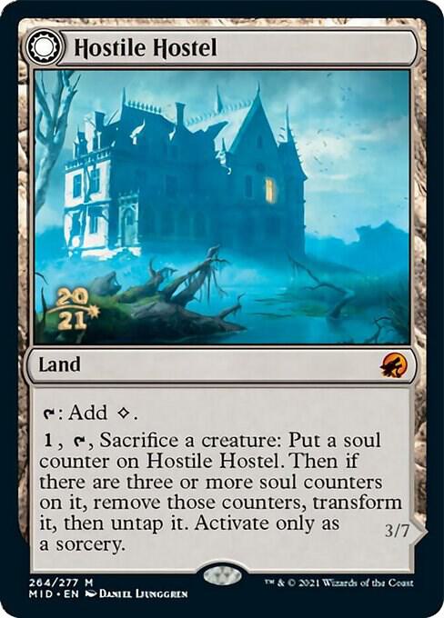 Hostile Hostel 264 card from Prerelease Cards