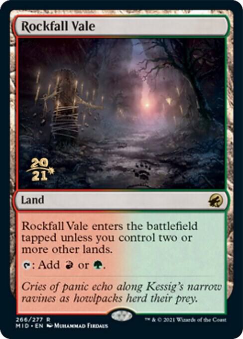 Rockfall Vale 266 card from Prerelease Cards