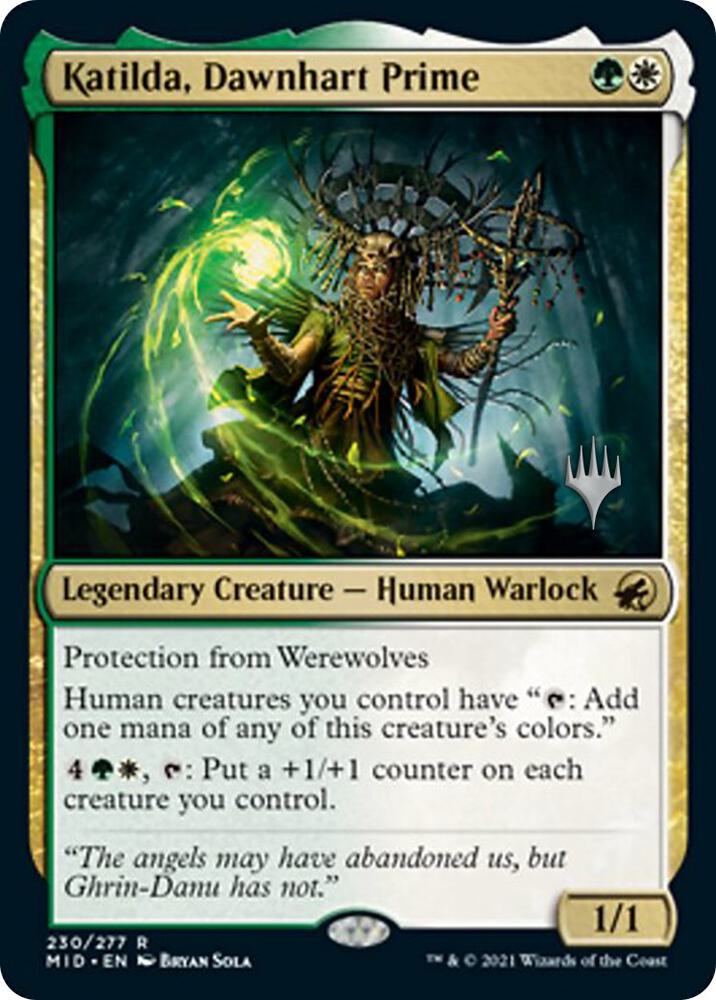 Katilda, Dawnhart Prime 230 card from Promo Pack: Innistrad: Midnight Hunt