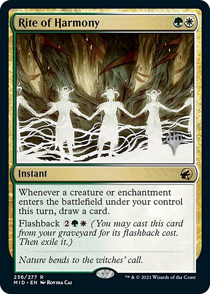 Rite of Harmony 236 card from Promo Pack: Innistrad: Midnight Hunt