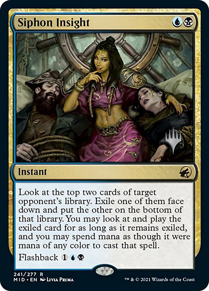 Siphon Insight 241 card from Promo Pack: Innistrad: Midnight Hunt