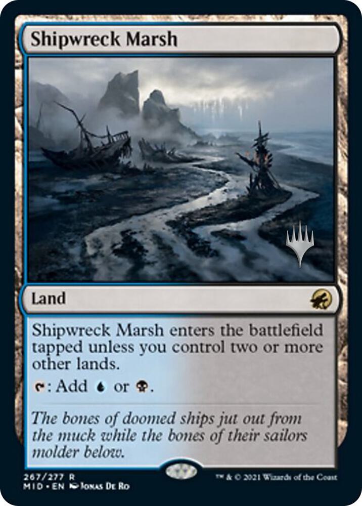 Shipwreck Marsh 267 card from Promo Pack: Innistrad: Midnight Hunt