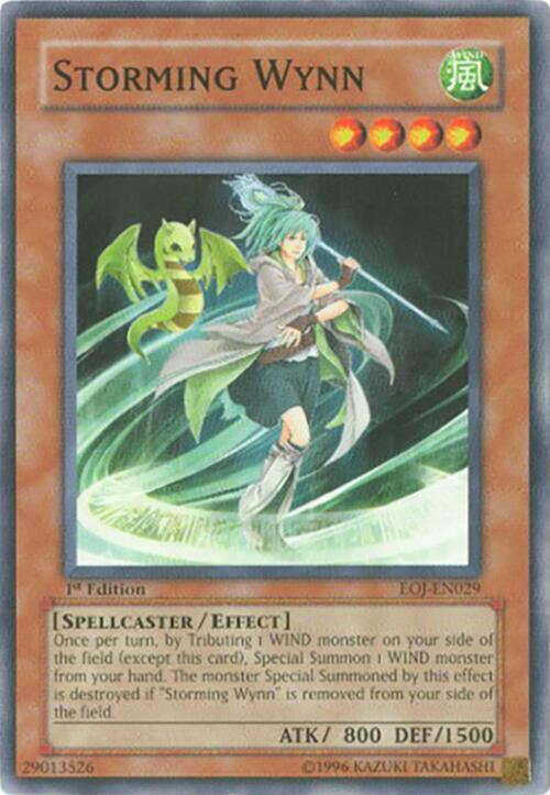 Storming Wynn EOJ-EN029 card from Enemy of Justice